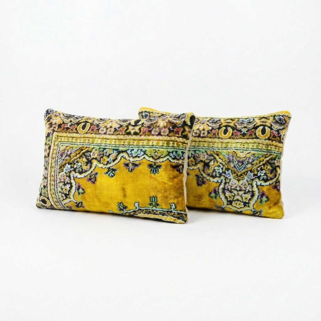 Uzbek Velvet Pillow Cover Set of 2 | 16'' x 24''