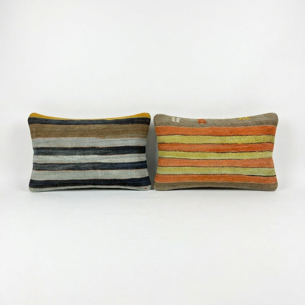Turkish Kilim Pillow Cover Set of 2 | 16'' x 24''