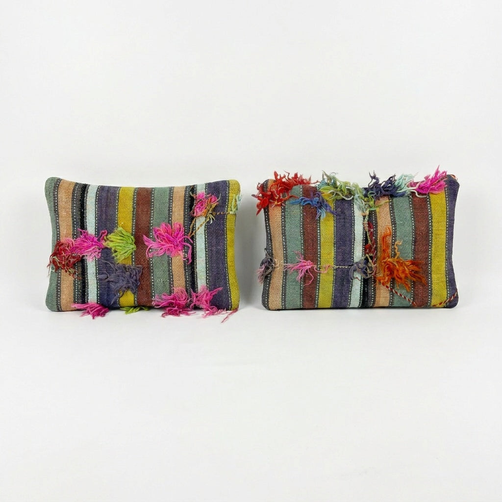 Turkish Kilim Pillow Cover Set of 2 | 16'' x 24''