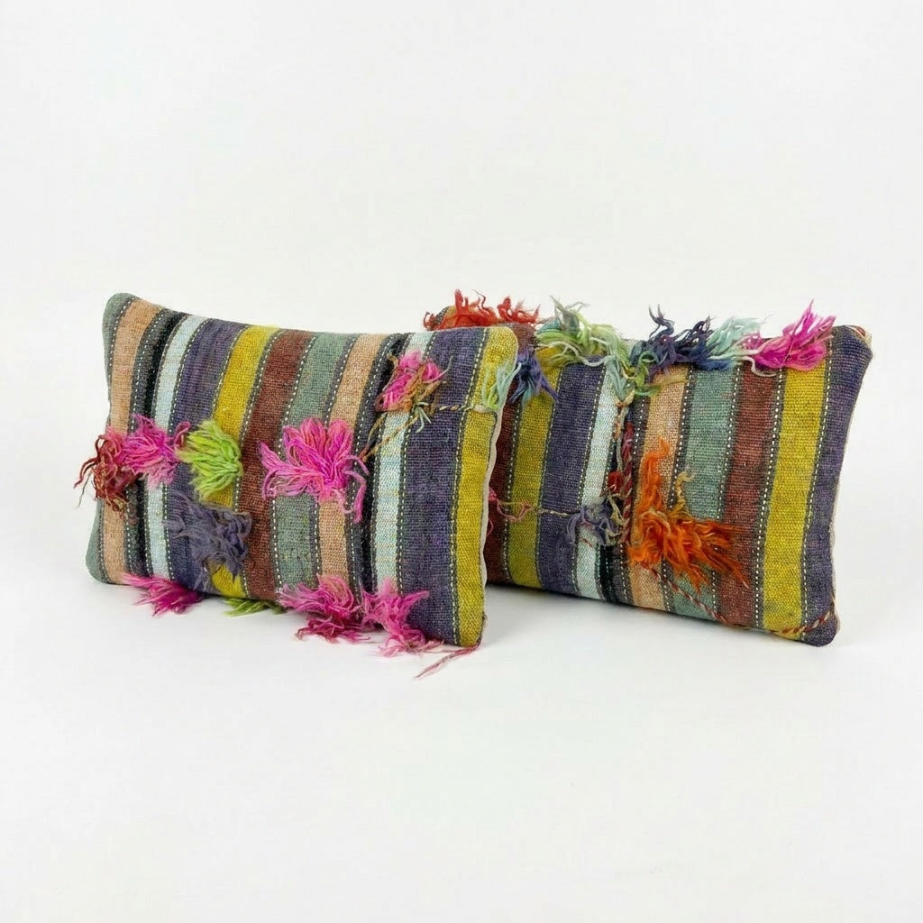 Turkish Kilim Pillow Cover Set of 2 | 16'' x 24''