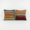 Turkish Kilim Pillow Cover Set of 2 | 24'' x 24''