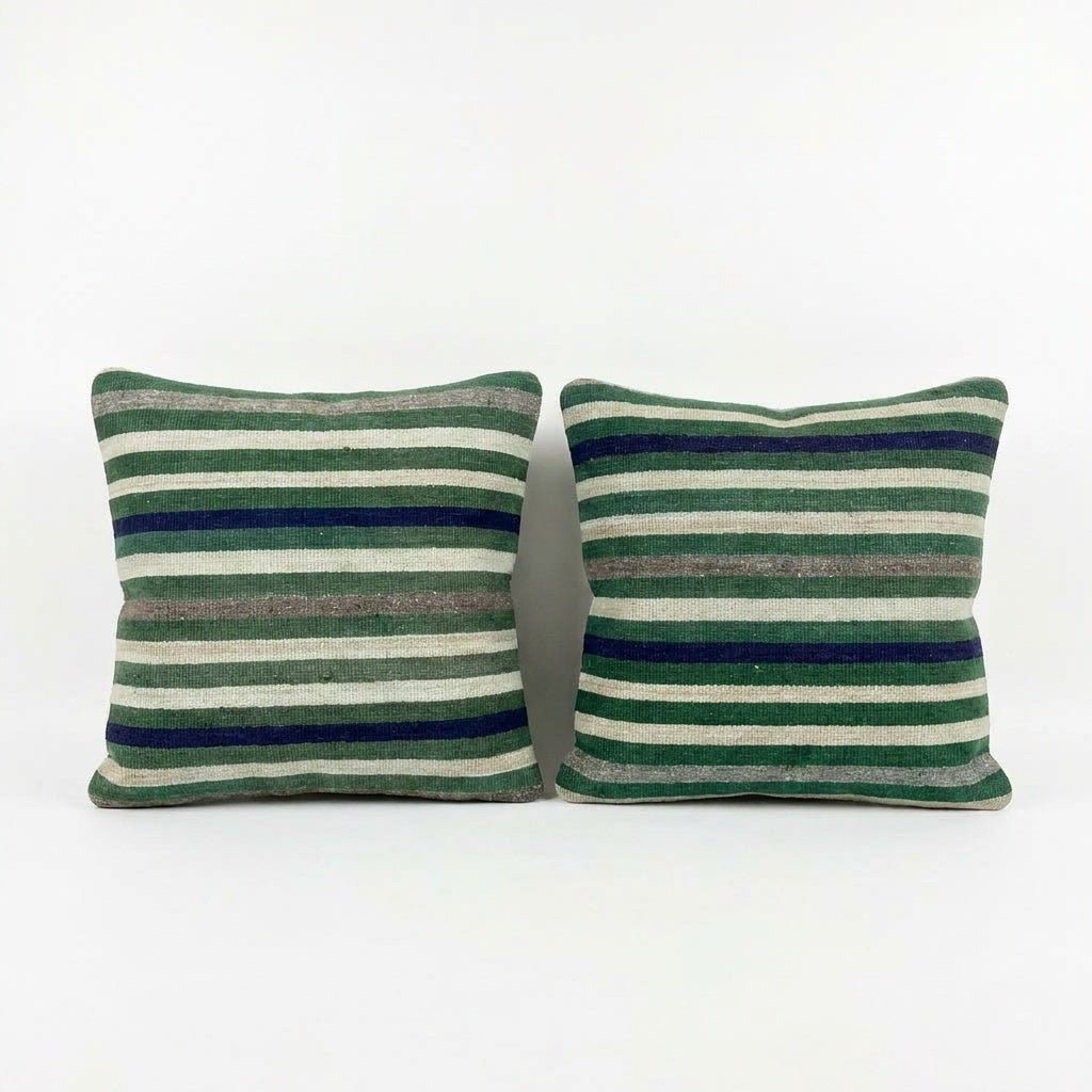 Turkish Kilim Pillow Cover Set of 2 | 24'' x 24''