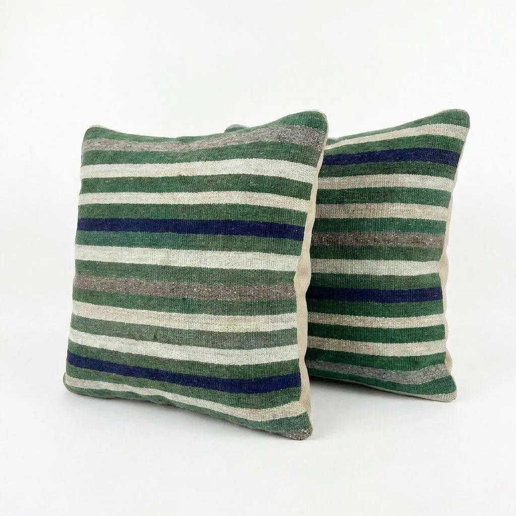 Turkish Kilim Pillow Cover Set of 2 | 24'' x 24''