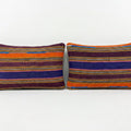 Turkish Kilim Pillow Cover Set of 2 | 16'' x 24''
