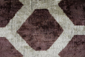 Silk Ikat Velvet Pillow Cover Set of 2 | 16'' x 24''