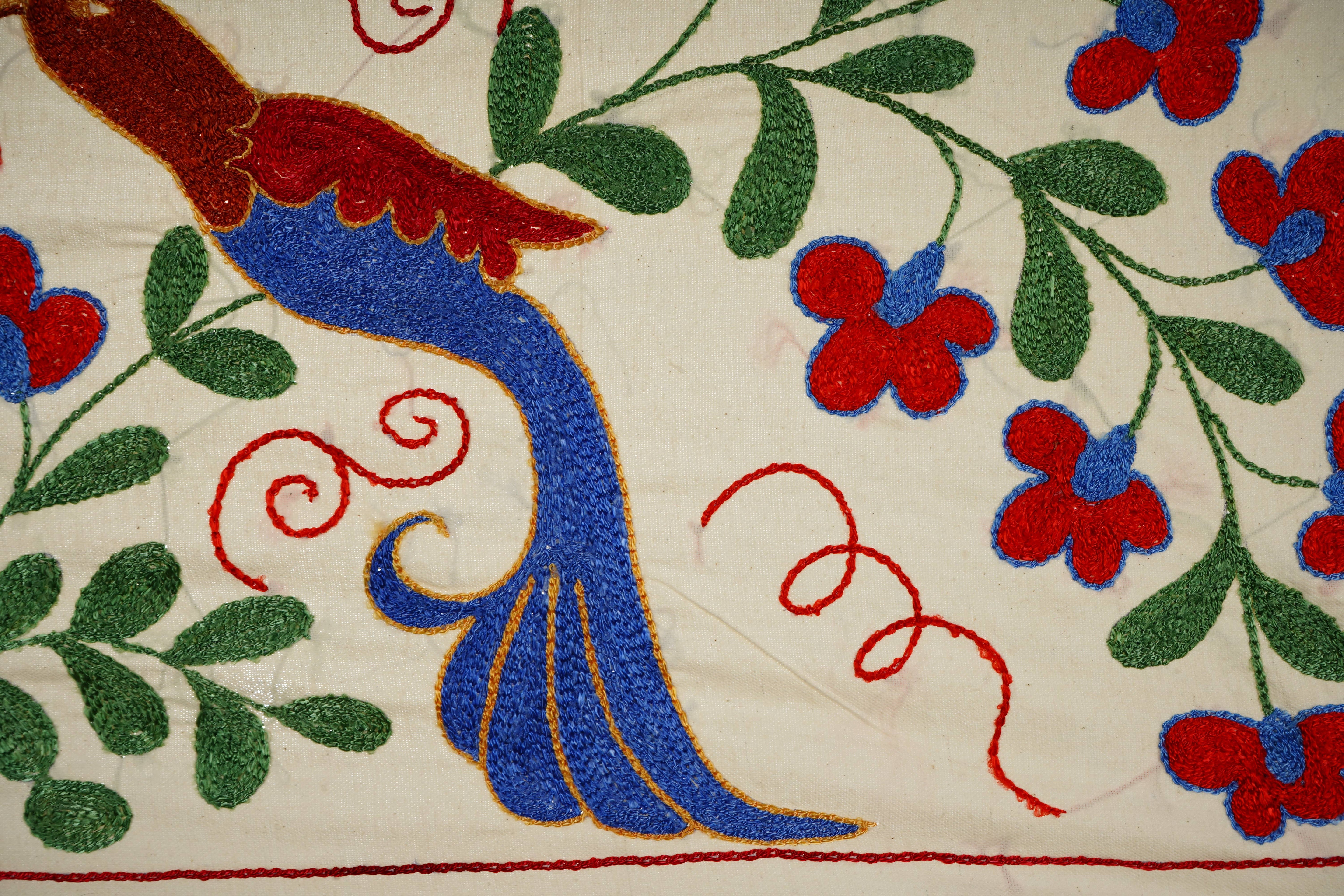Bird Suzani Table Runner | 17'' x 38''