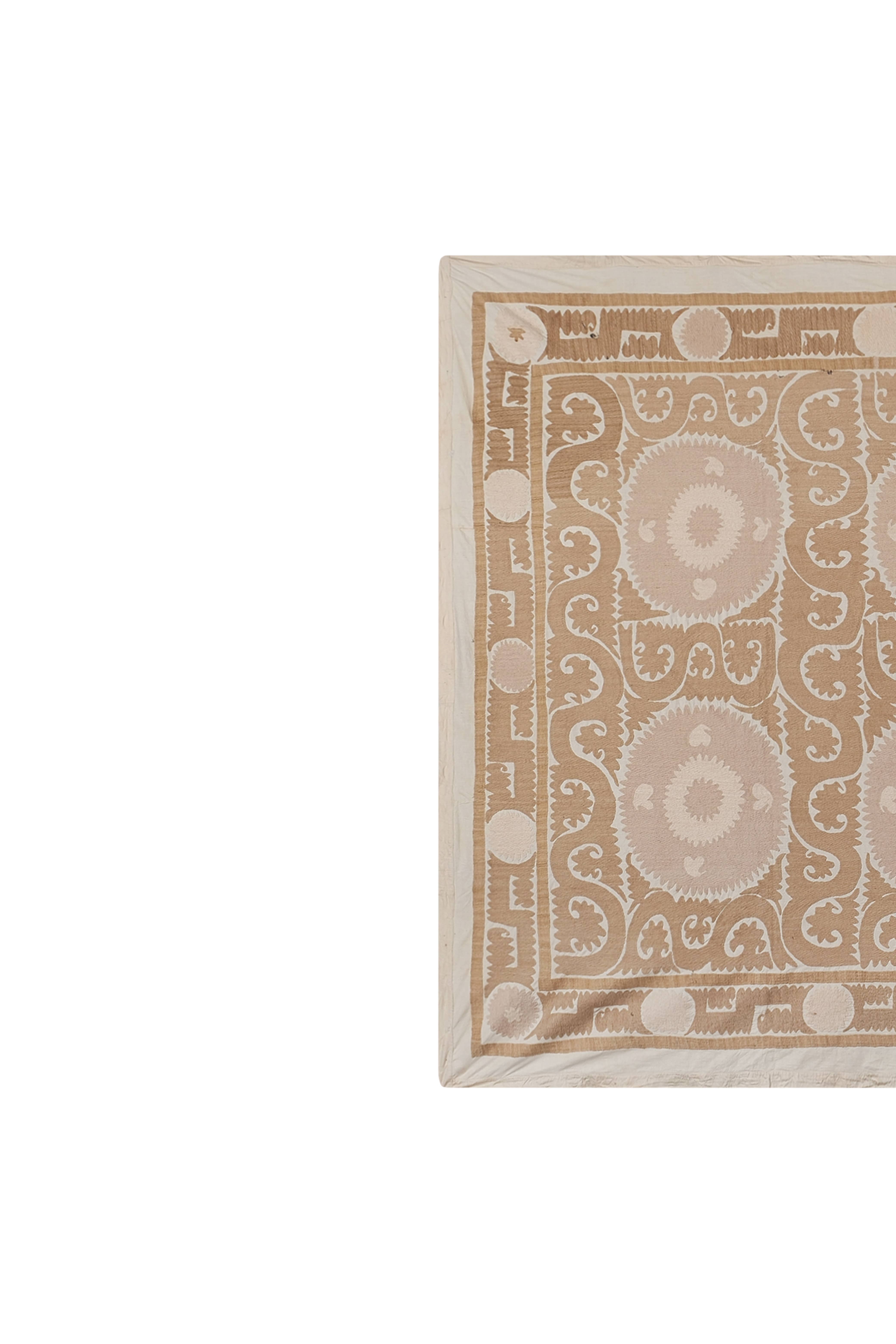 Camel Suzani Wall Hanging & Bedspread | 7'7'' x 12'4''