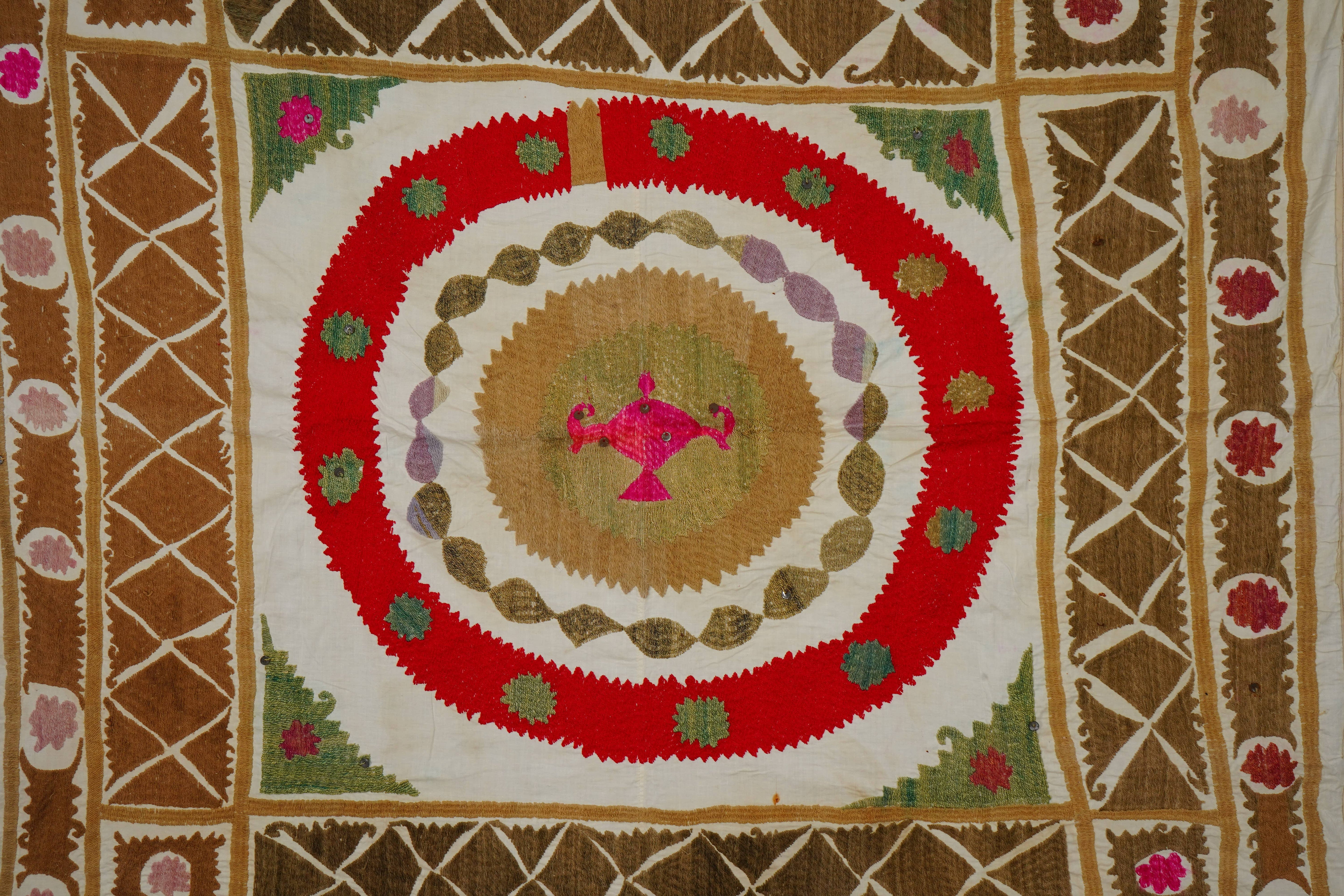 Suzani Wall Hanging & Tablecloth | 49'' x 52''