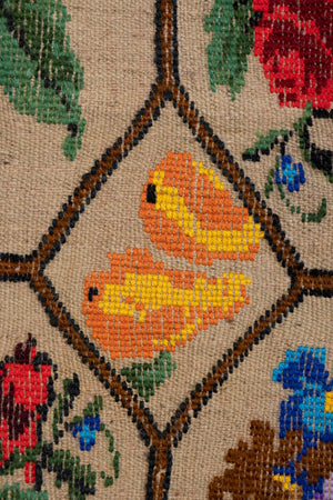 Vintage Turkish Kilim Rug 4'11'' x 6'