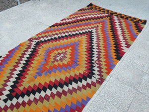 Vintage Turkish Rug 4'2'' x 10'9''