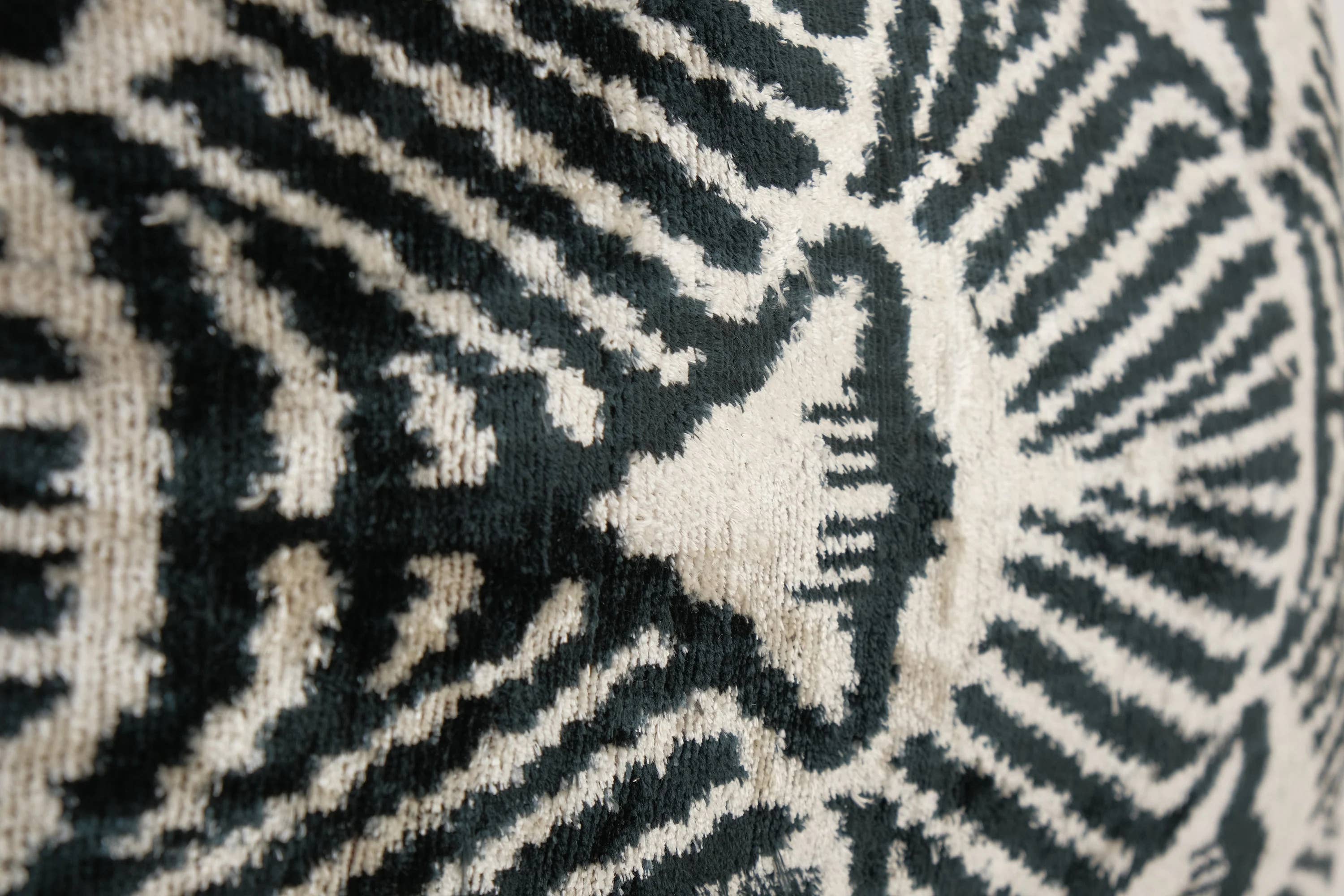 Silk Ikat Velvet Pillow Cover | 16'' x 22''