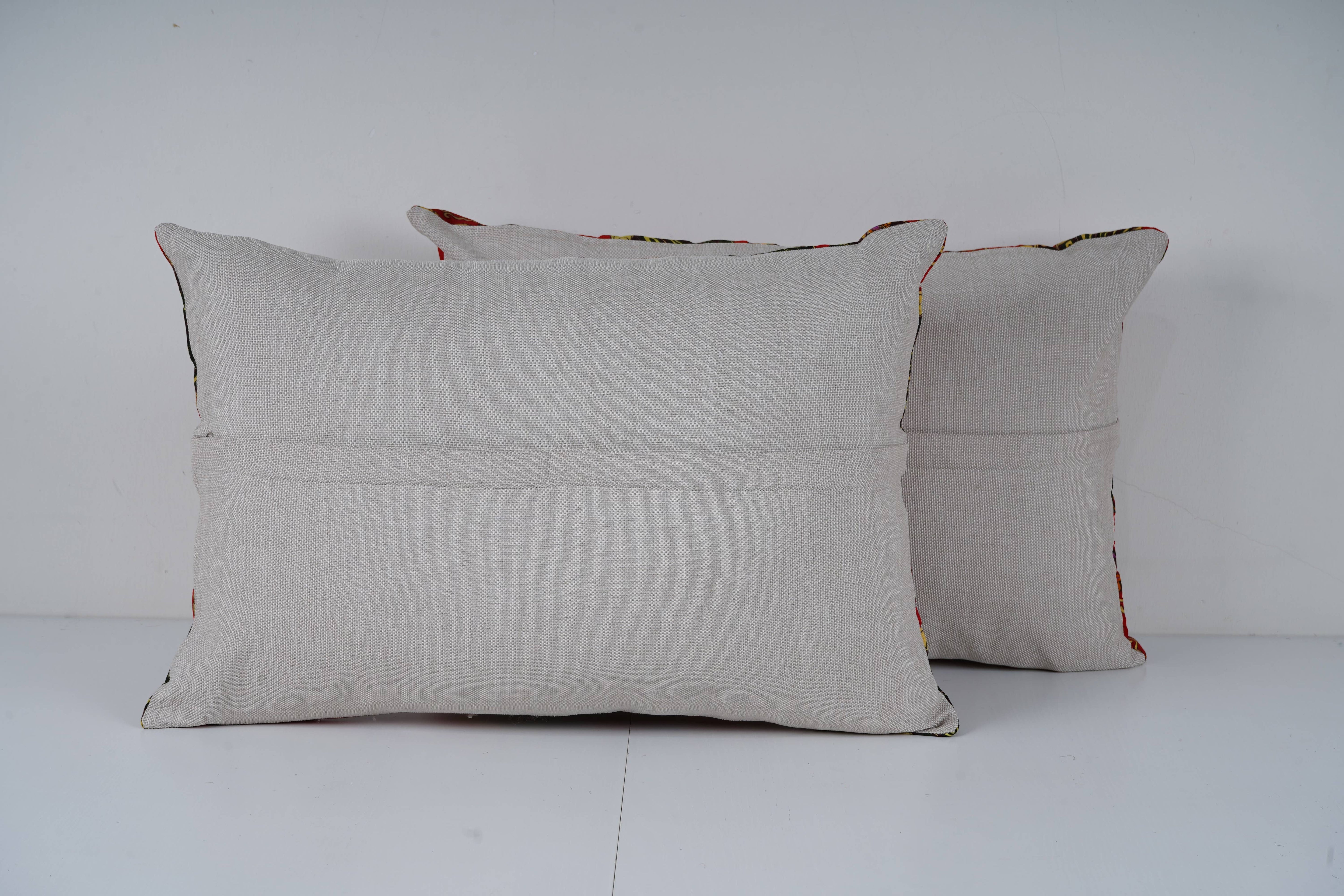 Uzbek Roller Printed Pillow Cover Set of 2 | 15'' x 22''