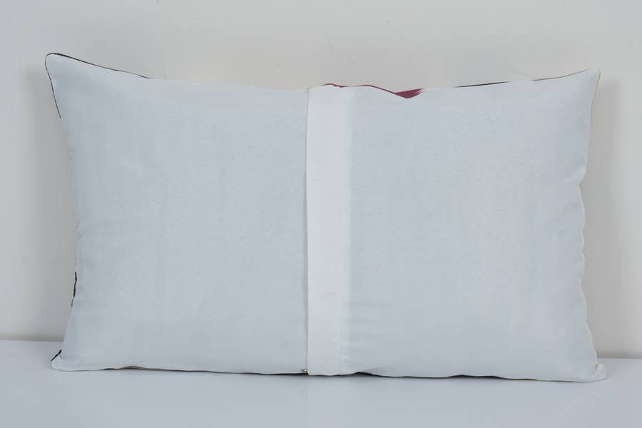 Silk Ikat Velvet Pillow Cover | 12'' x 20''