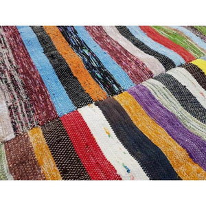 Vintage Turkish Anatolian Kilim Rug 6'7'' x 12'3''