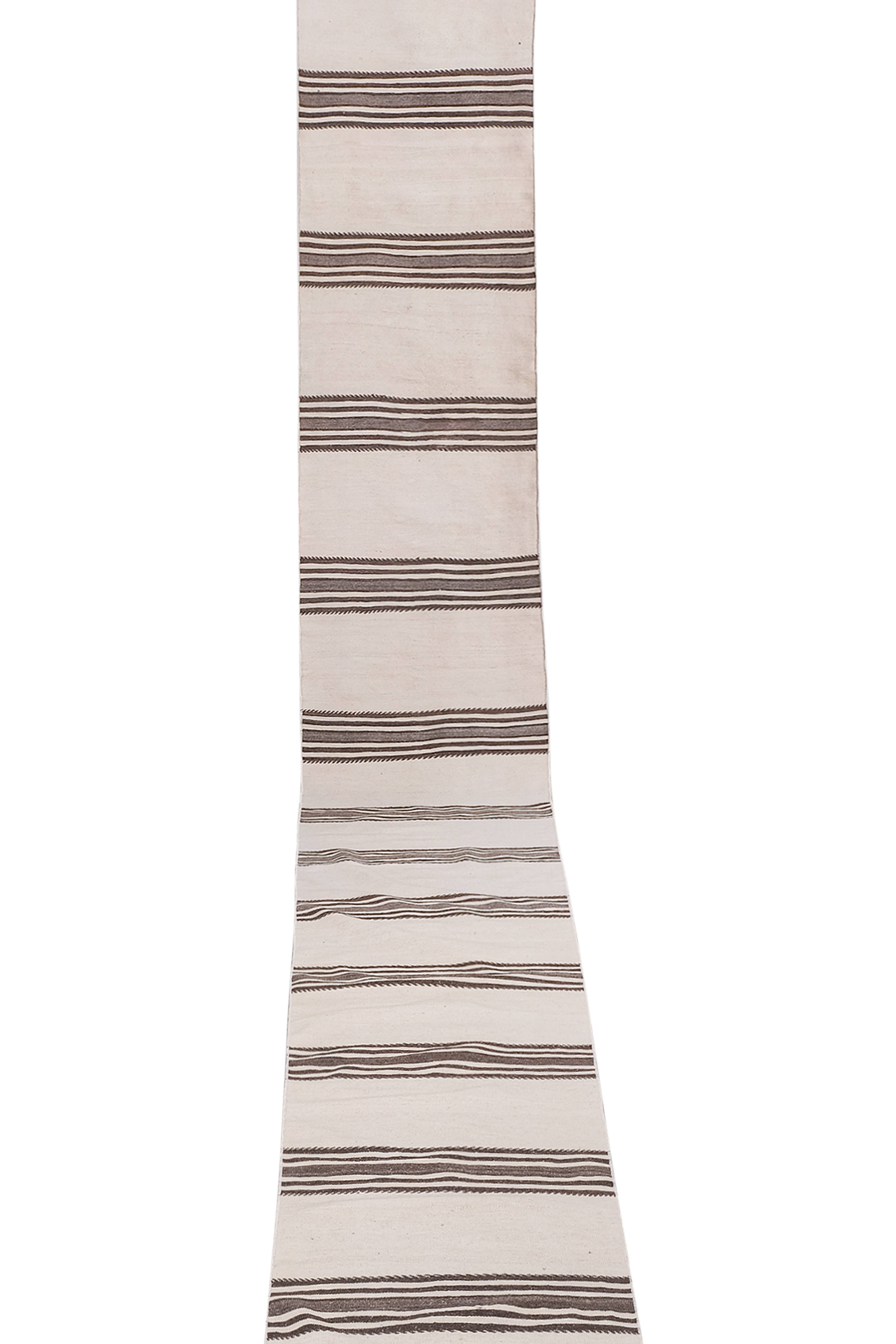 Vintage Turkish Kilim Runner 2'3'' x 22'