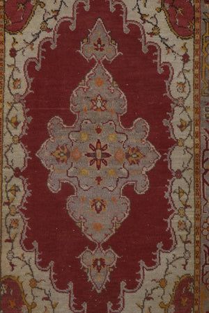 Vintage Oushak Rug 3'5'' x 7'4''