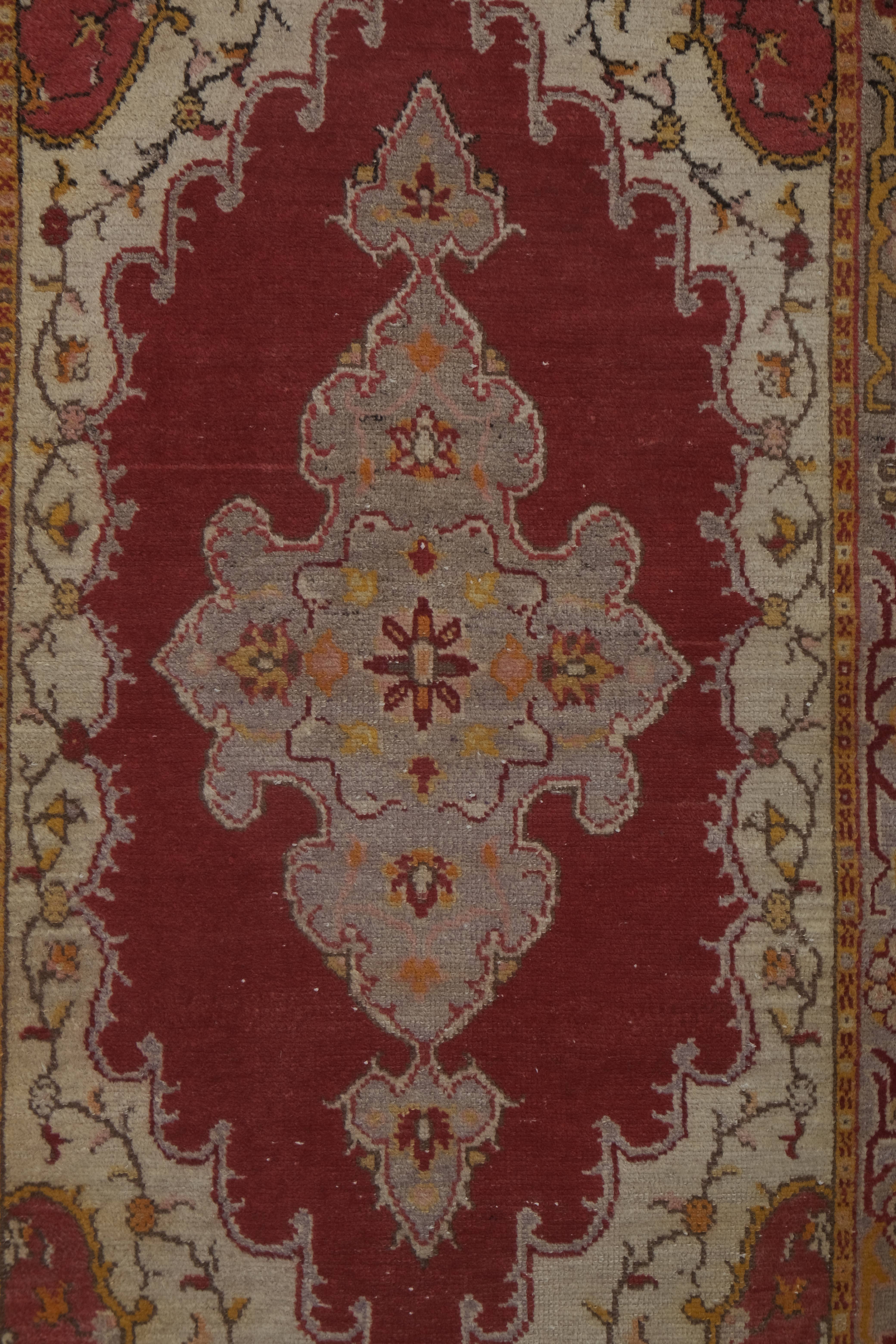 Vintage Oushak Rug 3'5'' x 7'4''
