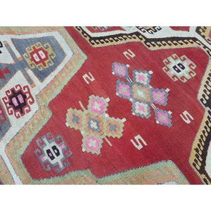 Vintage Turkish Kilim Rug 4'7'' x 6'3''