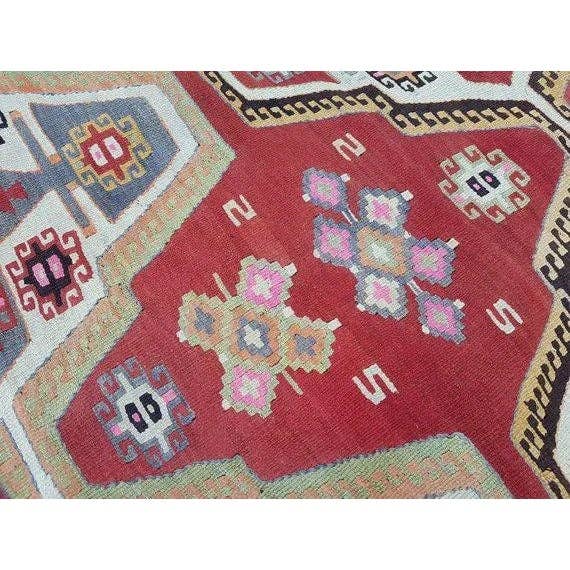 Vintage Turkish Kilim Rug 4'7'' x 6'3''