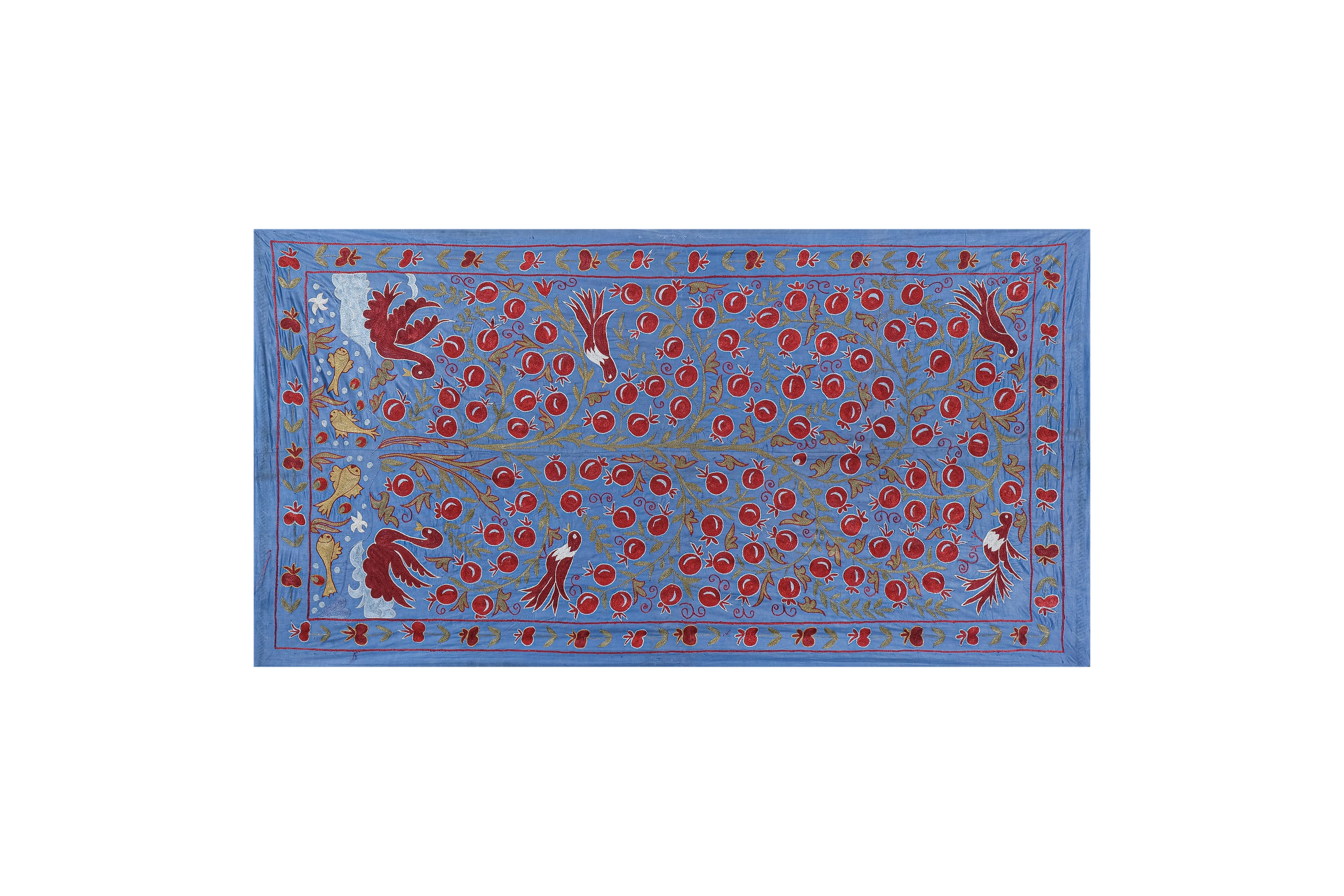 Silk Suzani Table Runner | 3'6'' x 6'3''
