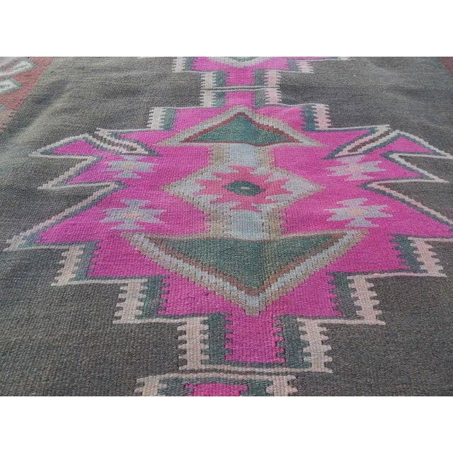 Vintage Turkish Kilim Runner 4'11'' x 10'10''