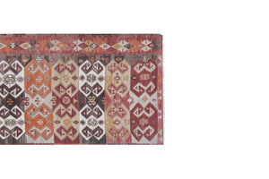Vintage Turkish Kilim Rug 4'11'' x 14'5''