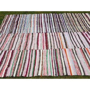 Vintage Turkish Kilim Rug 7'5'' x 9'10''