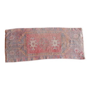 Vintage Turkish Rug 17'' x 41''