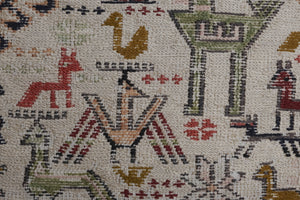 Vintage Turkish Soumac Kilim Rug 3'6'' x 6'1''