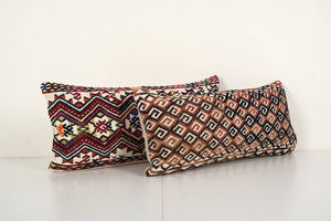 Kilim Pillow Cover Set of 2 | 10'' x 24''
