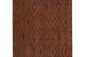Vintage Turkish Kilim Rug 5'4'' x 7'7''