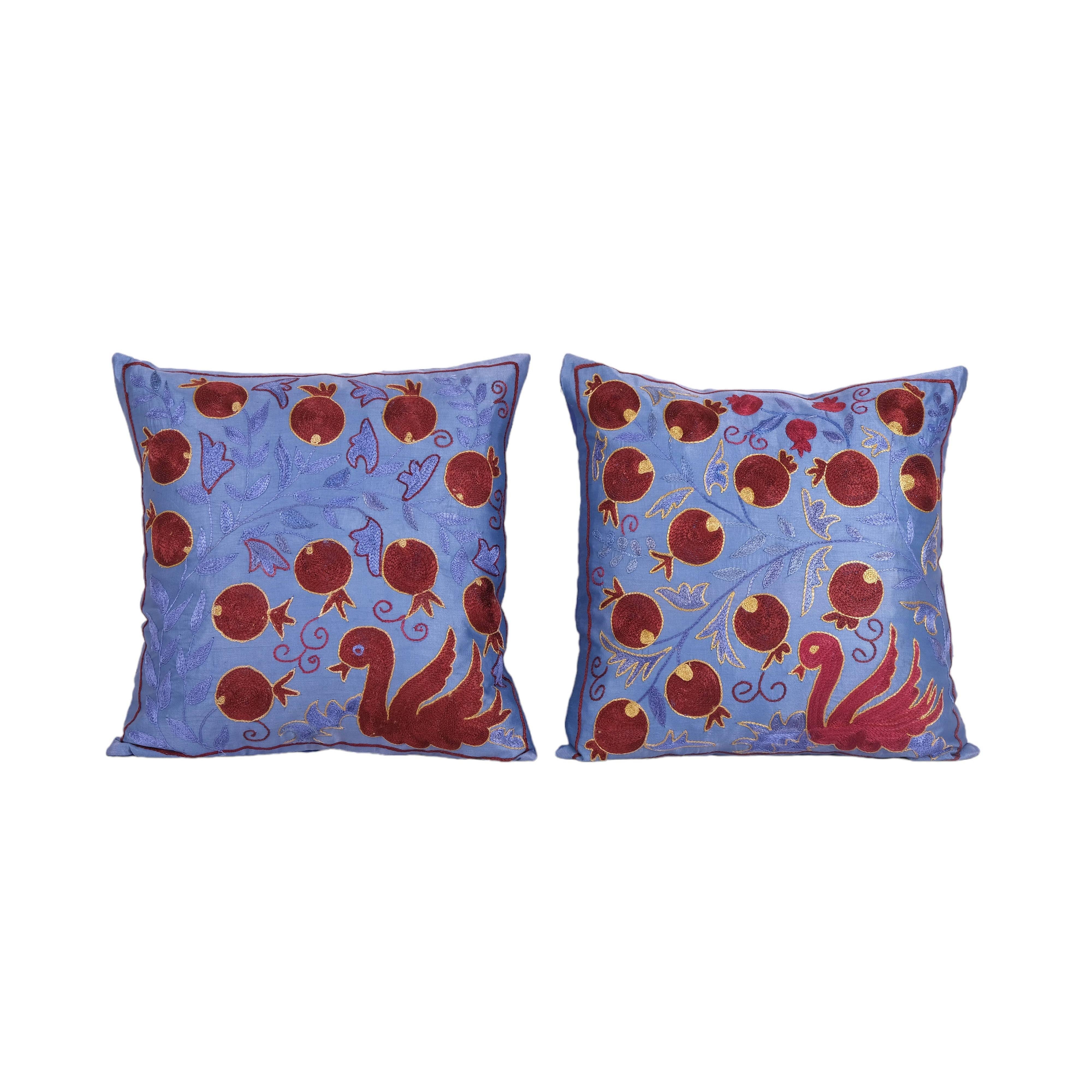 Silk Suzani Pillow Cover | 19'' x 19''