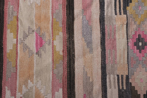 Vintage Turkish Kilim Runner 2'3'' x 22'2''