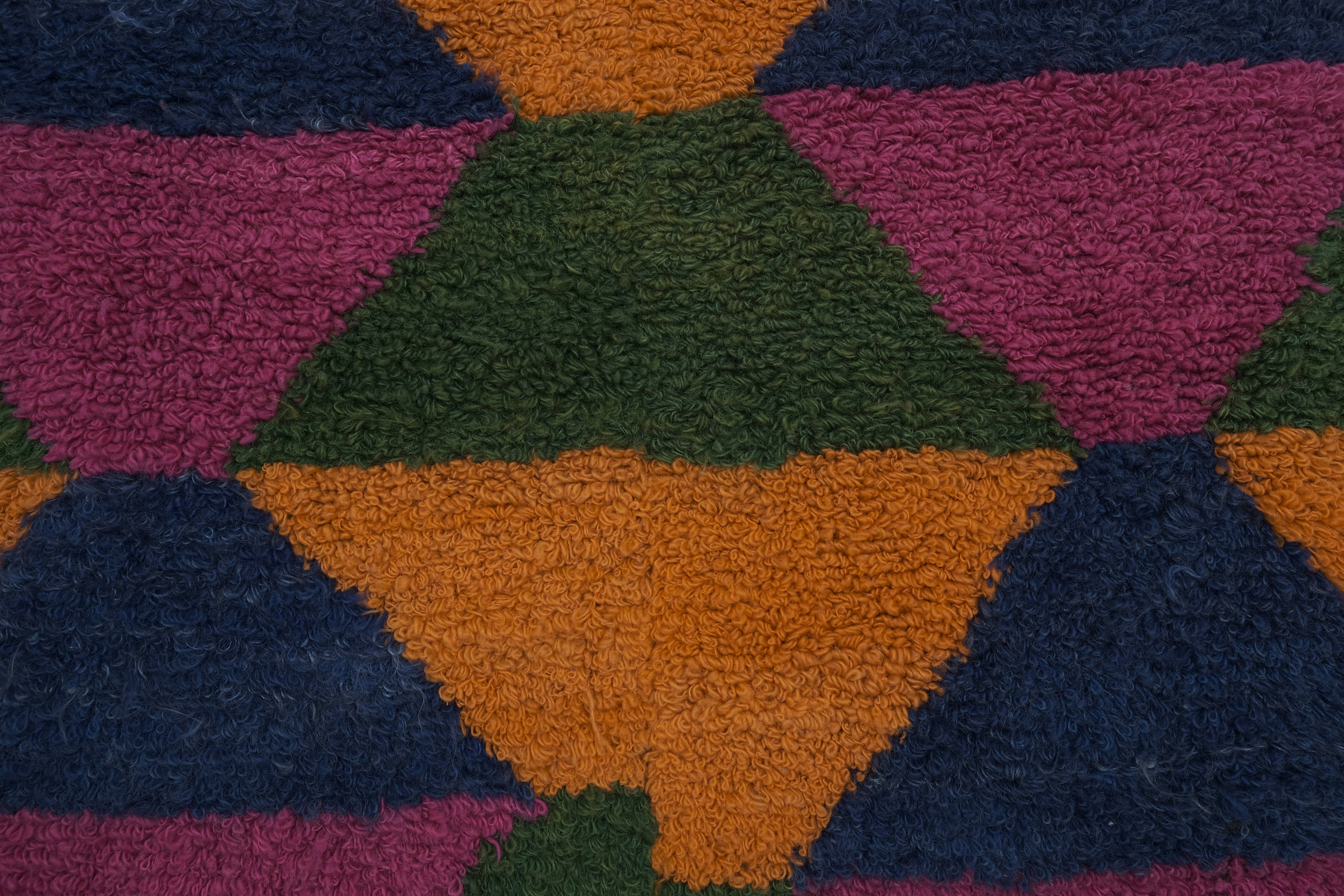 Vintage Turkish Shaggy Tulu Rug 42'' x 54''