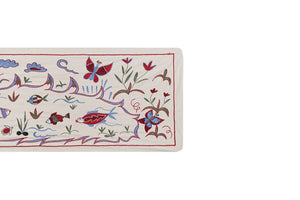 Fish Suzani Wall Hanging & Tablecloth | 20'' x 58''
