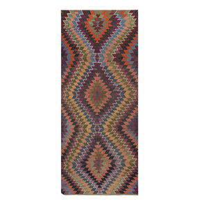 Vintage Turkish Kilim Rug 4'11'' x 11'10''
