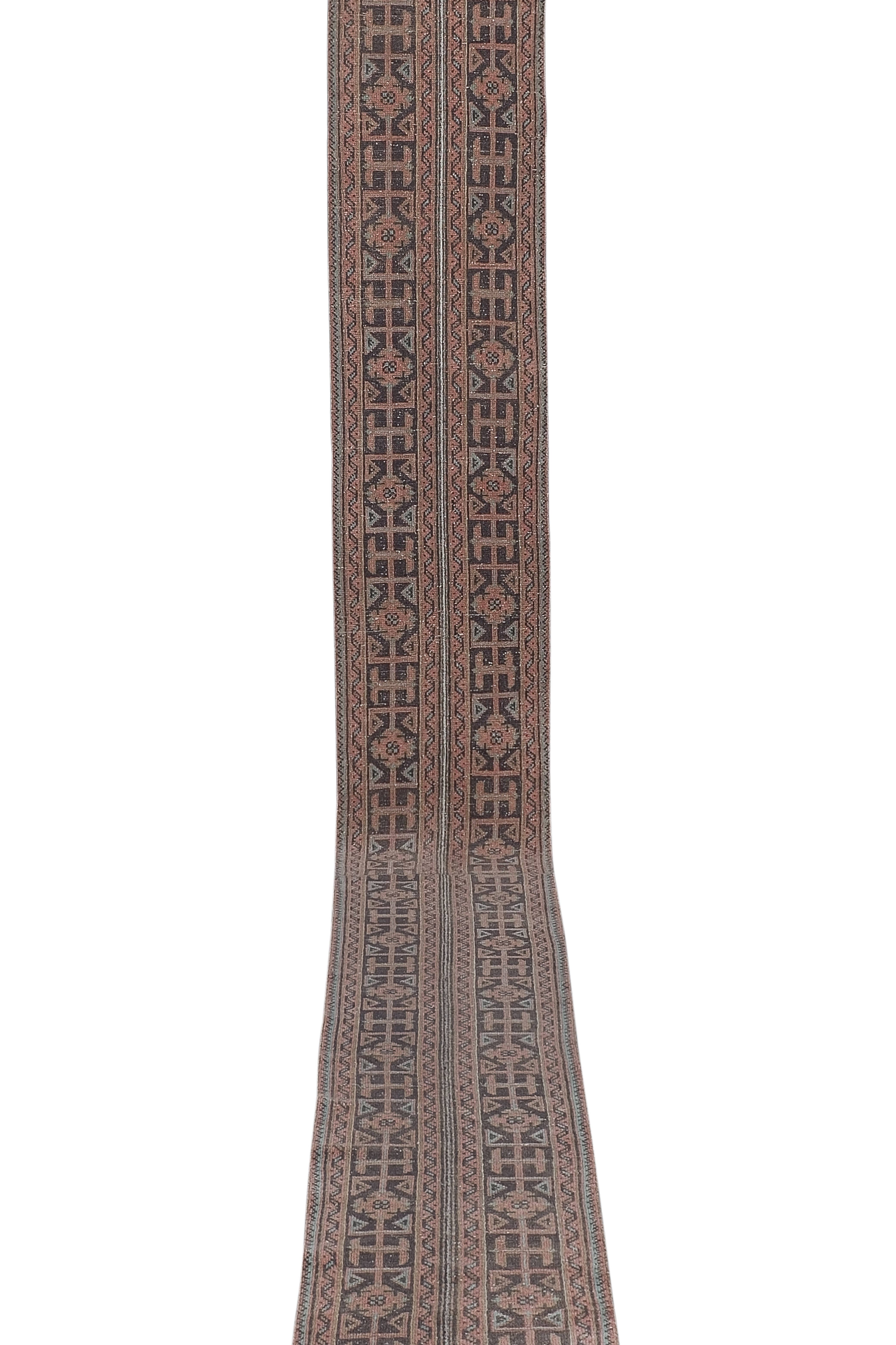 Vintage Oushak Runner 1'10'' x 20'8''