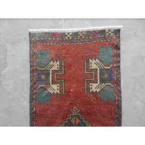 Vintage Kurdish Yastik Rug 19'' x 47''