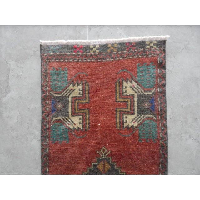 Vintage Kurdish Yastik Rug 19'' x 47''