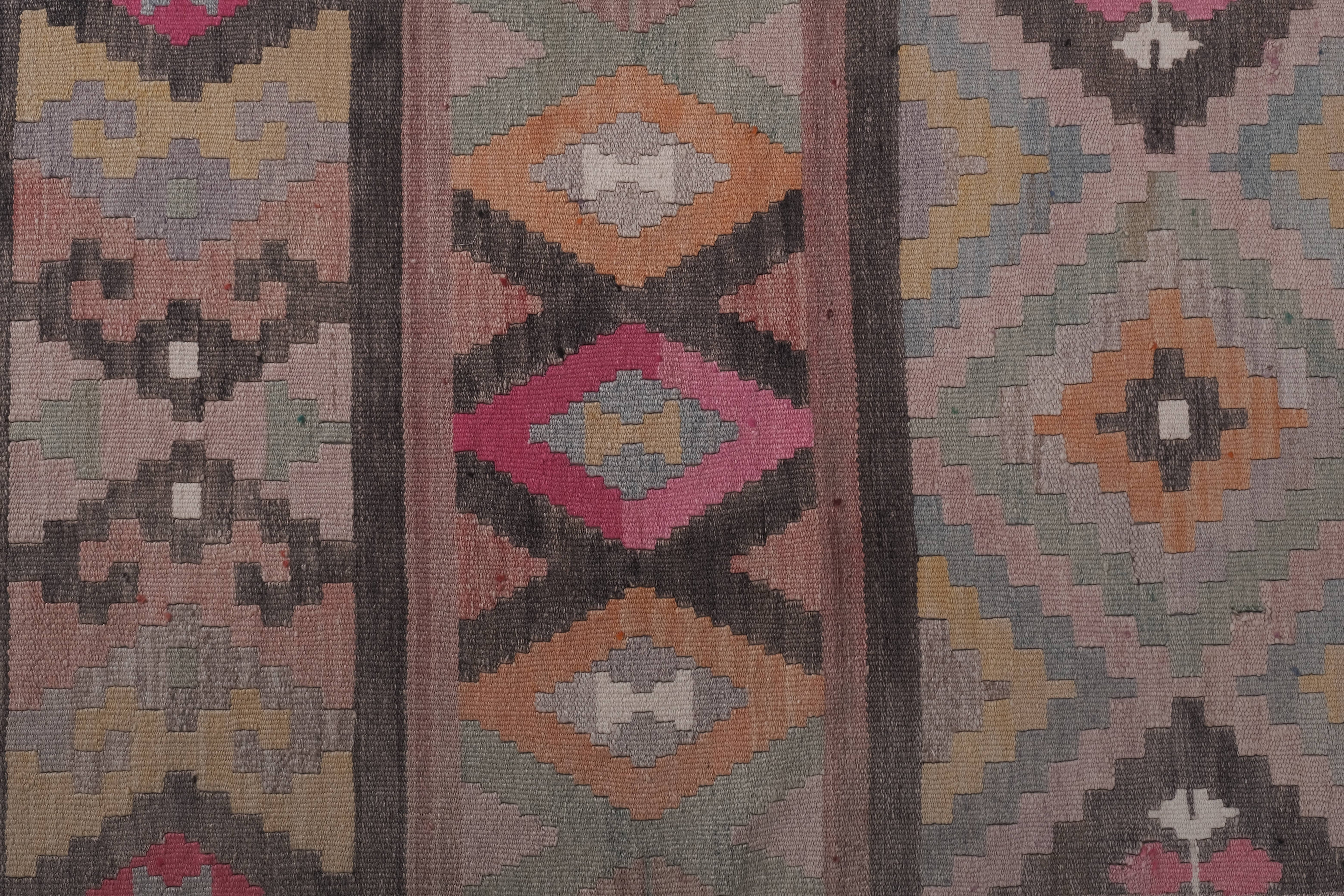 Vintage Turkish Kilim Runner 2'9'' x 21'8''