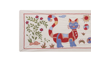 Horse Suzani Wall Hanging & Tablecloth | 20'' x 58''