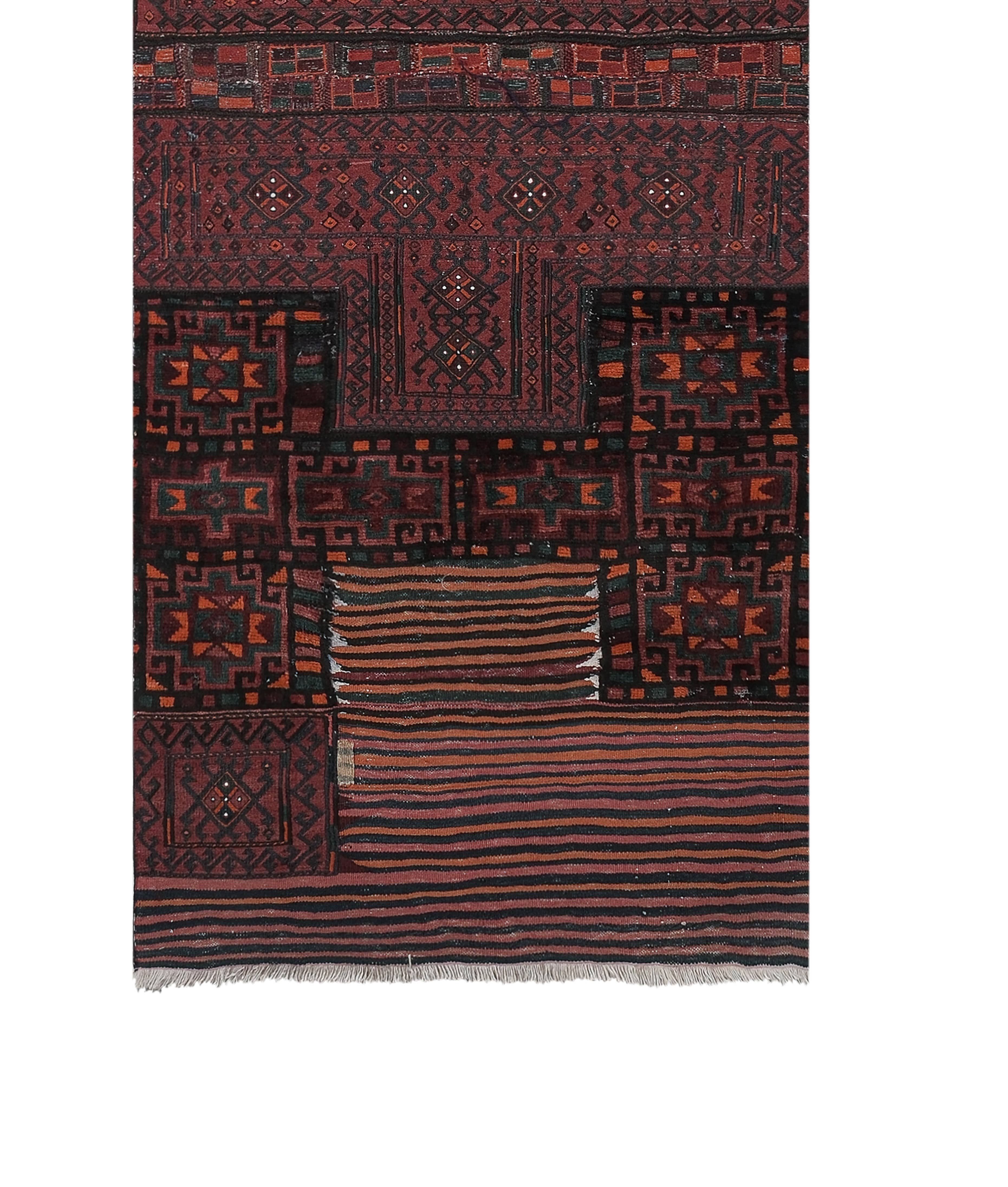 Vintage Turkish Anatolian Rug 3'5'' x 9'1''