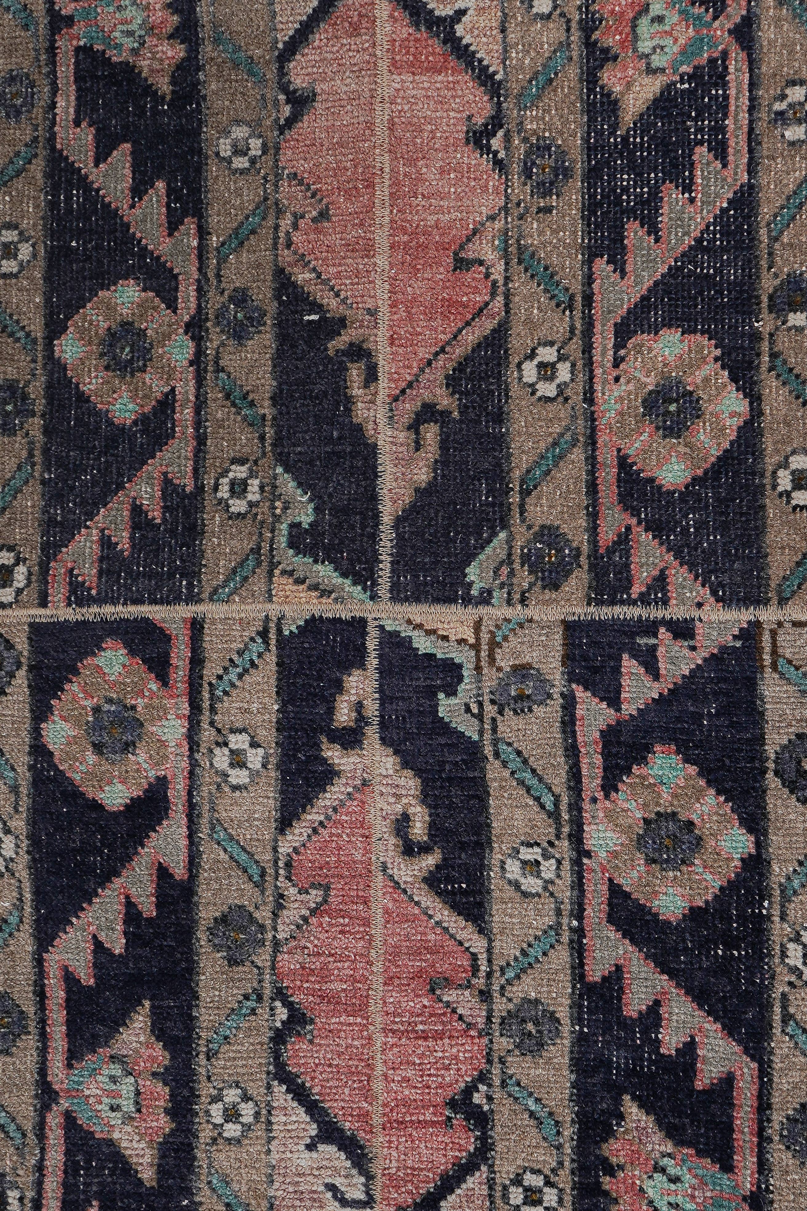 Vintage Turkish Runner Rug 1'8'' x 22'3''