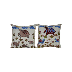 Tortoise Suzani Pillow Cover Set of 2 | 18'' x 18''
