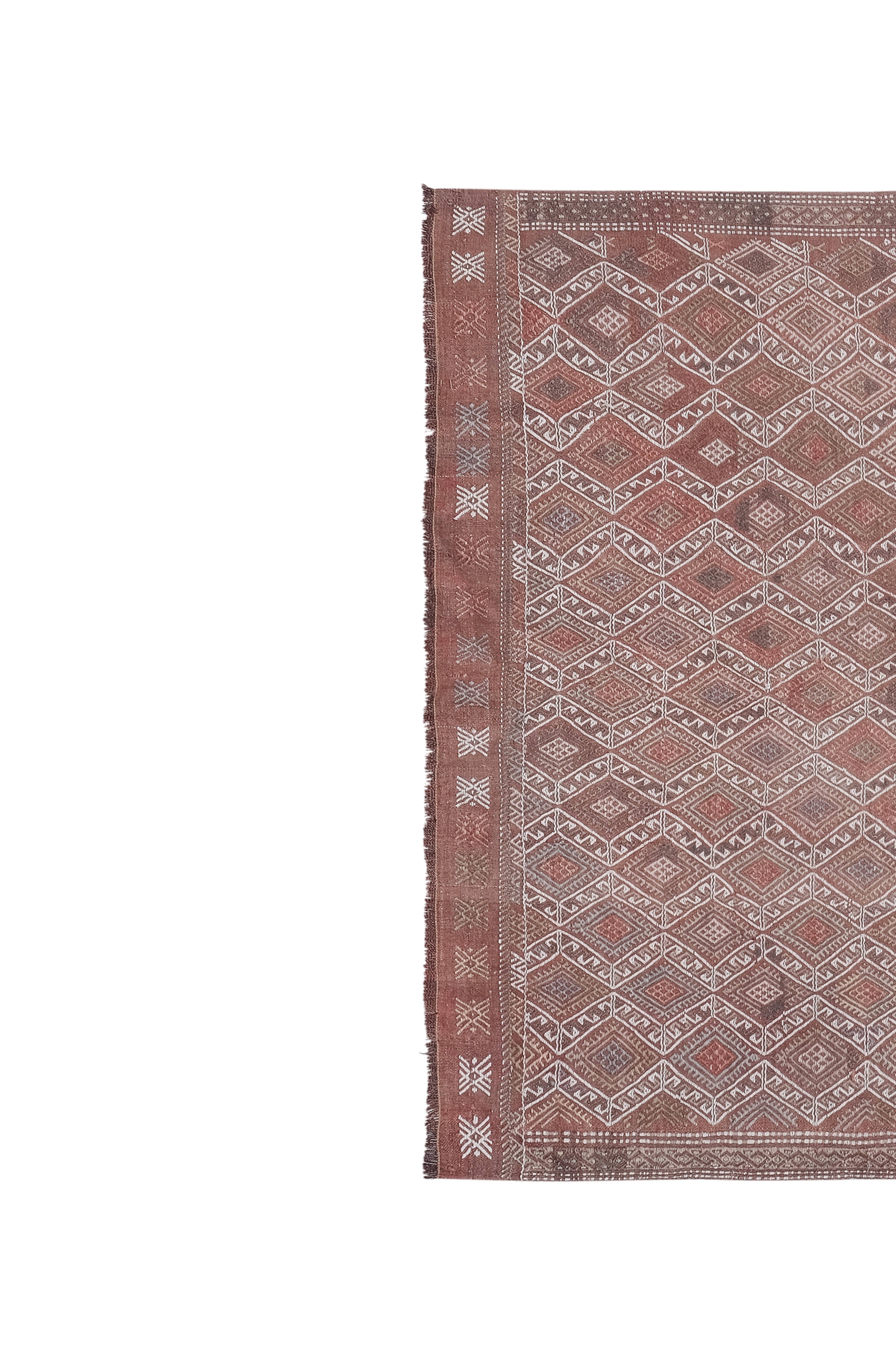 Vintage Turkish Kilim Rug 4'6'' x 7'8''