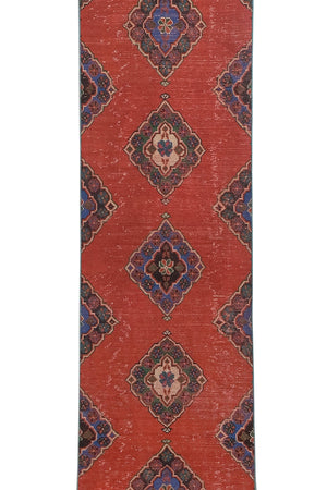 Vintage Turkish Runner Rug 3' x 21'8''