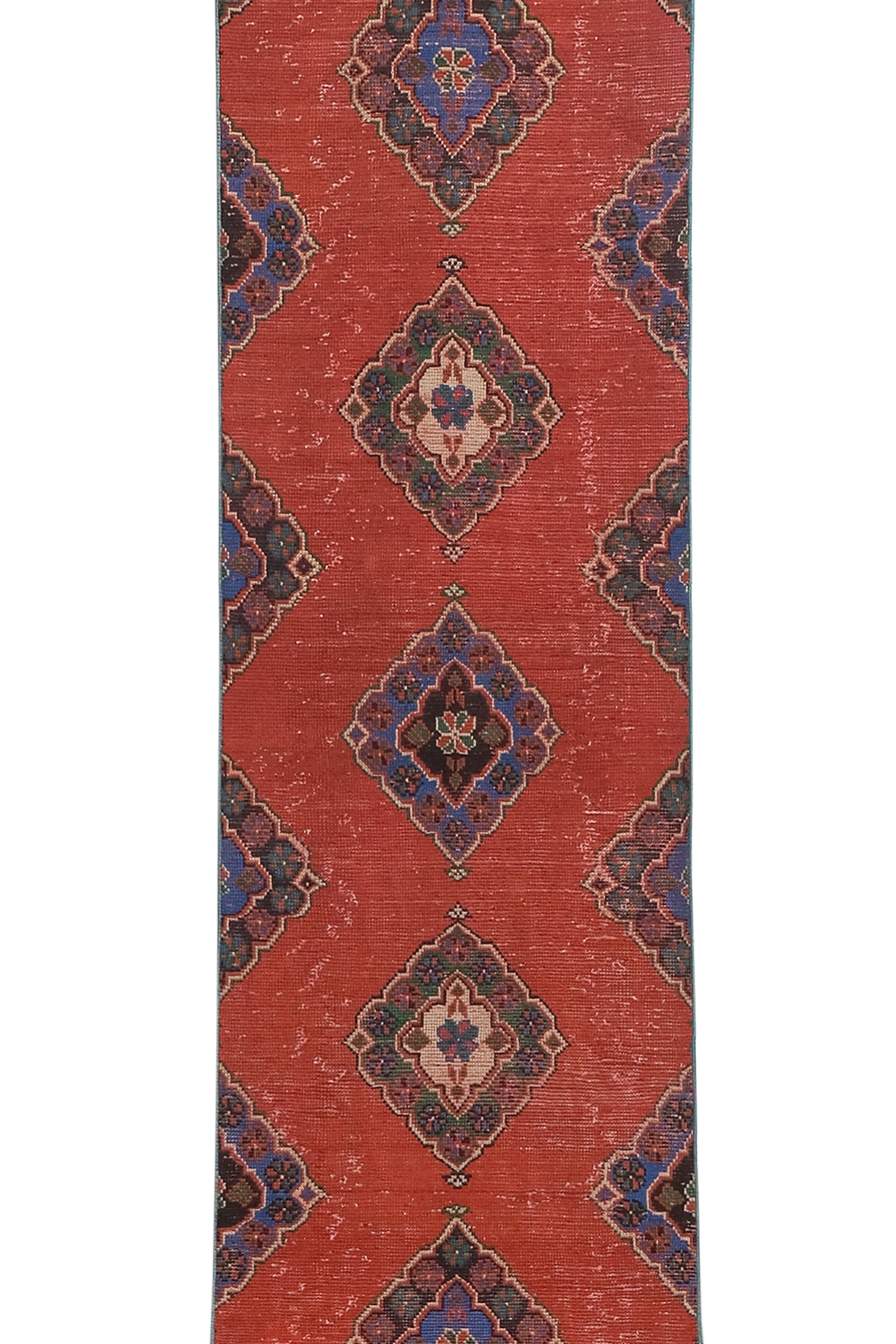 Vintage Turkish Runner Rug 3' x 21'8''