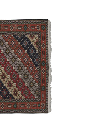 Vintage Turkish Kilim Rug 4'2'' x 6'5''