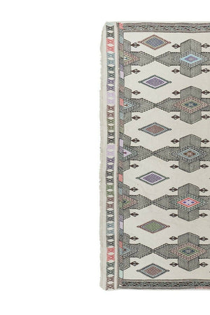 Vintage Turkish Karapinar Cicim Rug 5'11'' x 8'4''