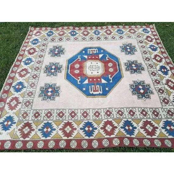 Vintage Oushak Rug 6'3'' x 6'9''
